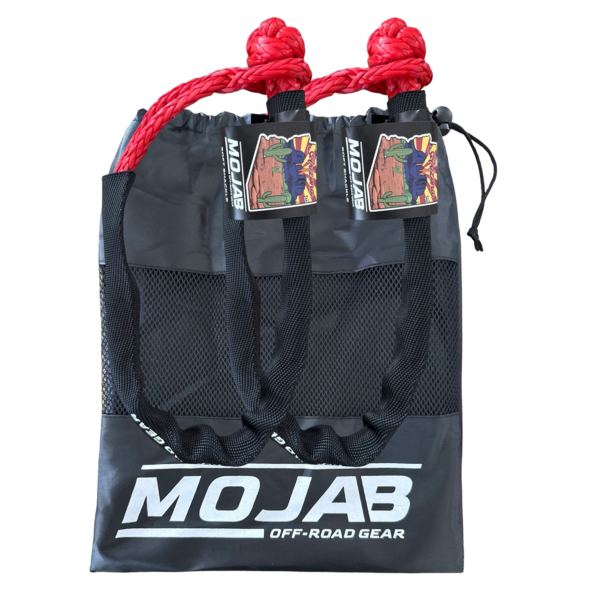 mojab offroad soft shackle 1 4 x 24 with sleeve and bag set of 2 shackles 2