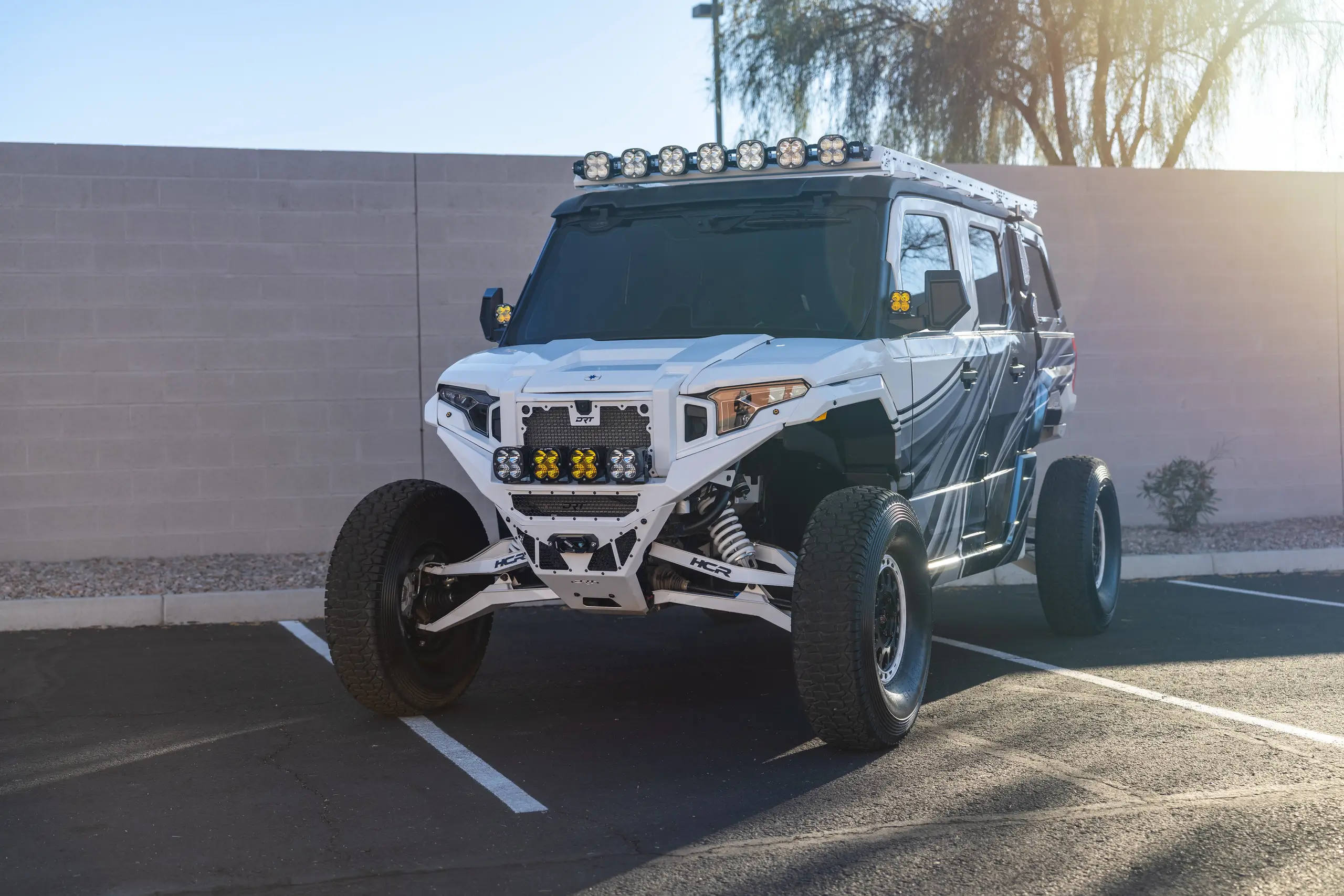 1 2 polaris xpedition adv custom black white theme jagged x offroad