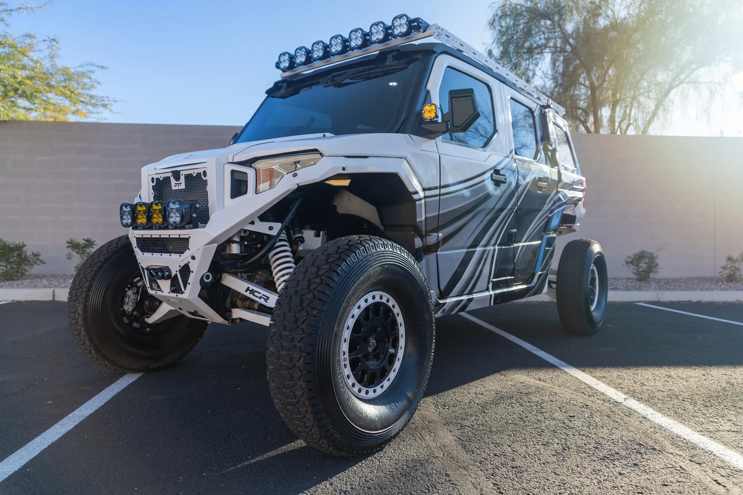 4 3 polaris xpedition method wheels black white tuxedo jagged x offroad