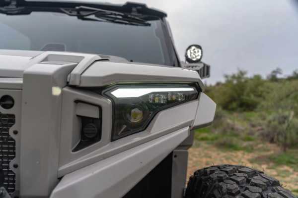XTC Power Products Polaris Xpedition Headlight & Turn Signal Bundle — Amber Turn Signals + Self Canceling System with Billet Lever 1