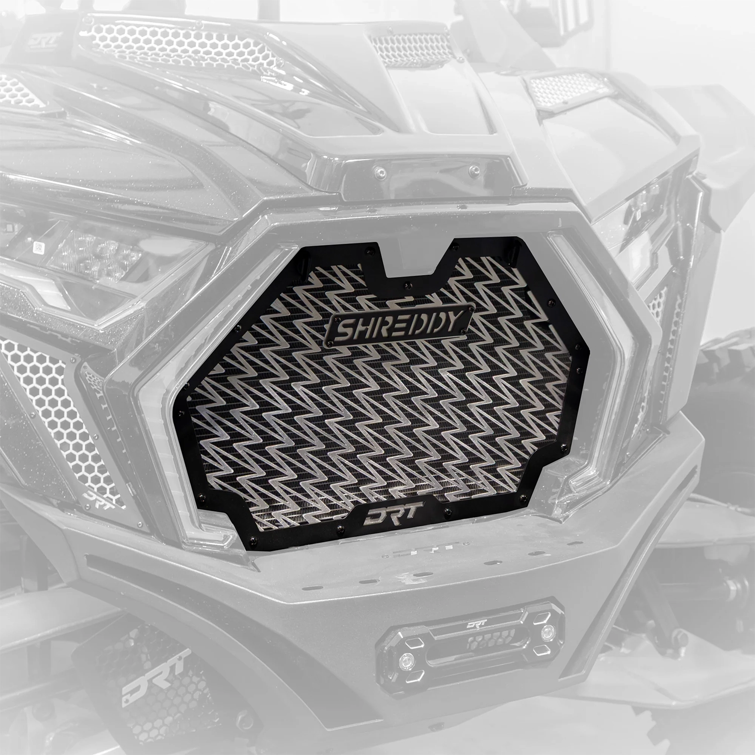 drt motorsports shreddy aluminum front grill for polaris 2025 rzr pro xp pro s pro r 4