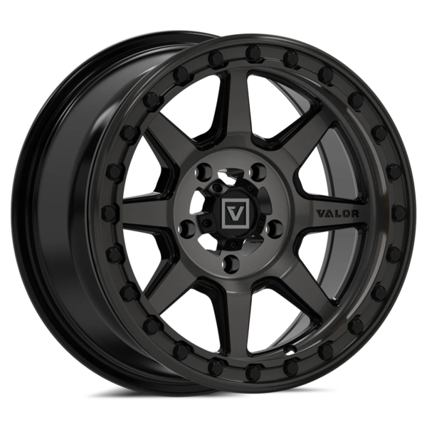 valor offroad v13 beadlock utv wheel dark tint 1