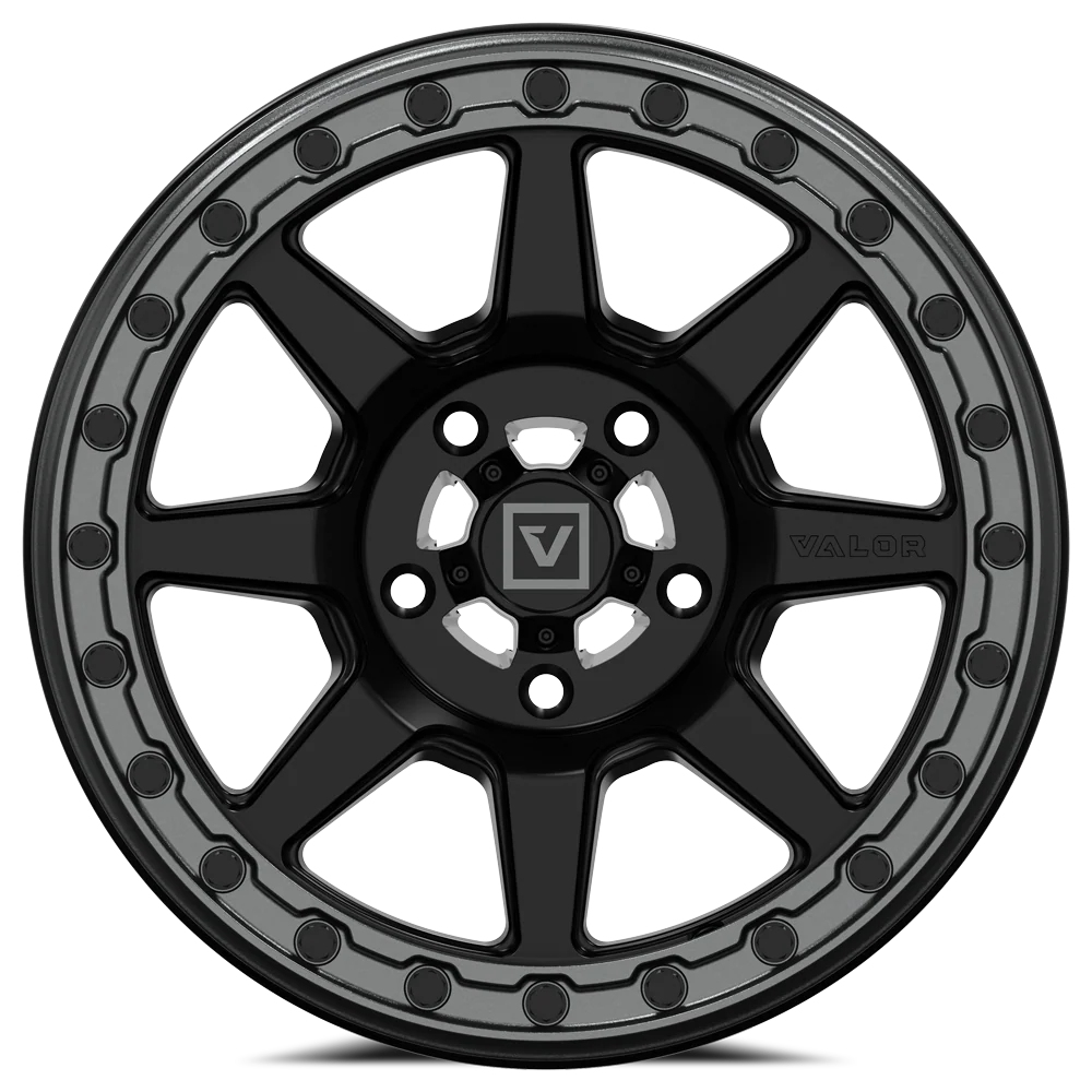 valor offroad v13 beadlock utv wheel satin black 3