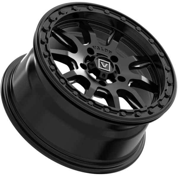 valor offroad v15 beadlock utv wheel satin black 3