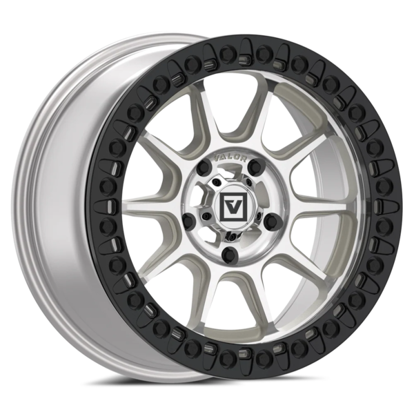valor offroad v18 beadlock utv wheel raw machined