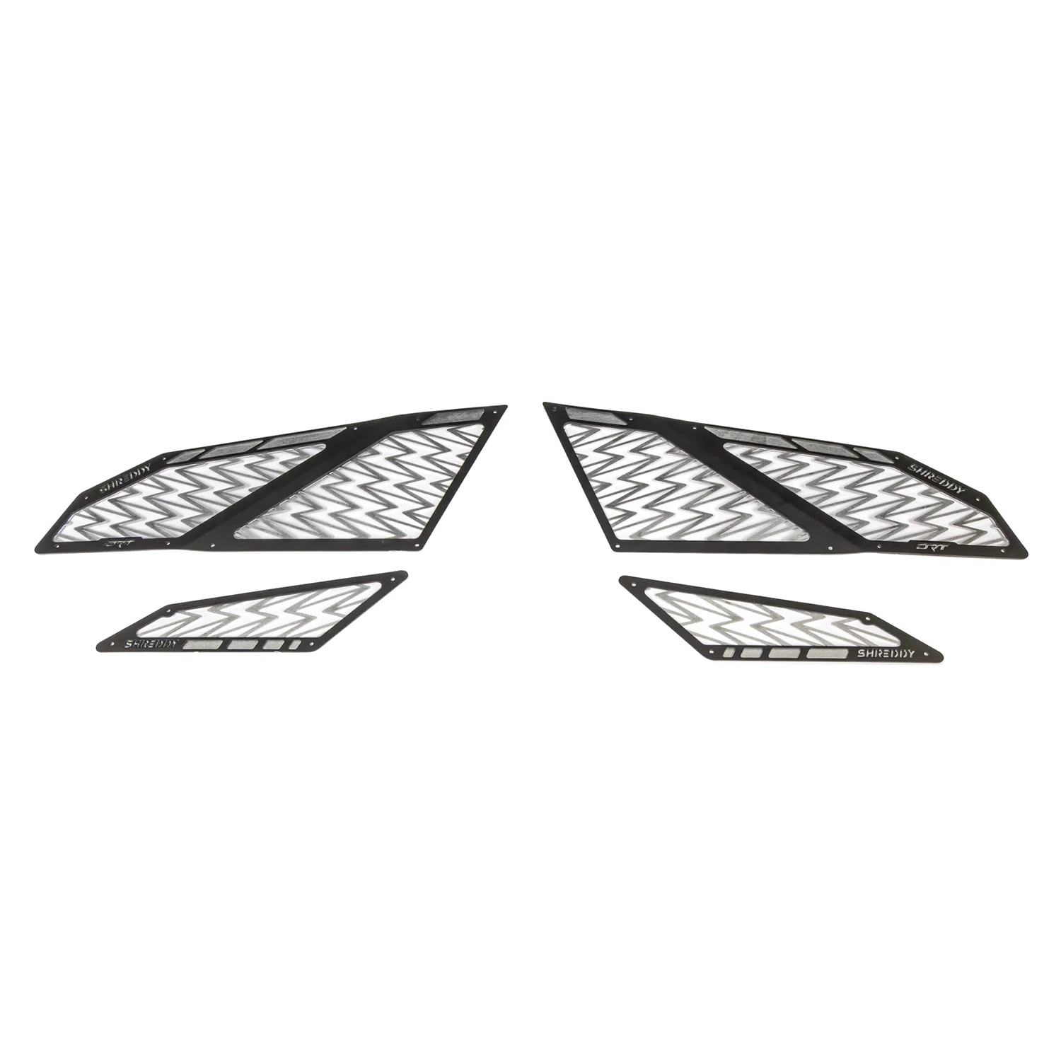 drt motorsports shreddy complete intake vent set for polaris pro series 2