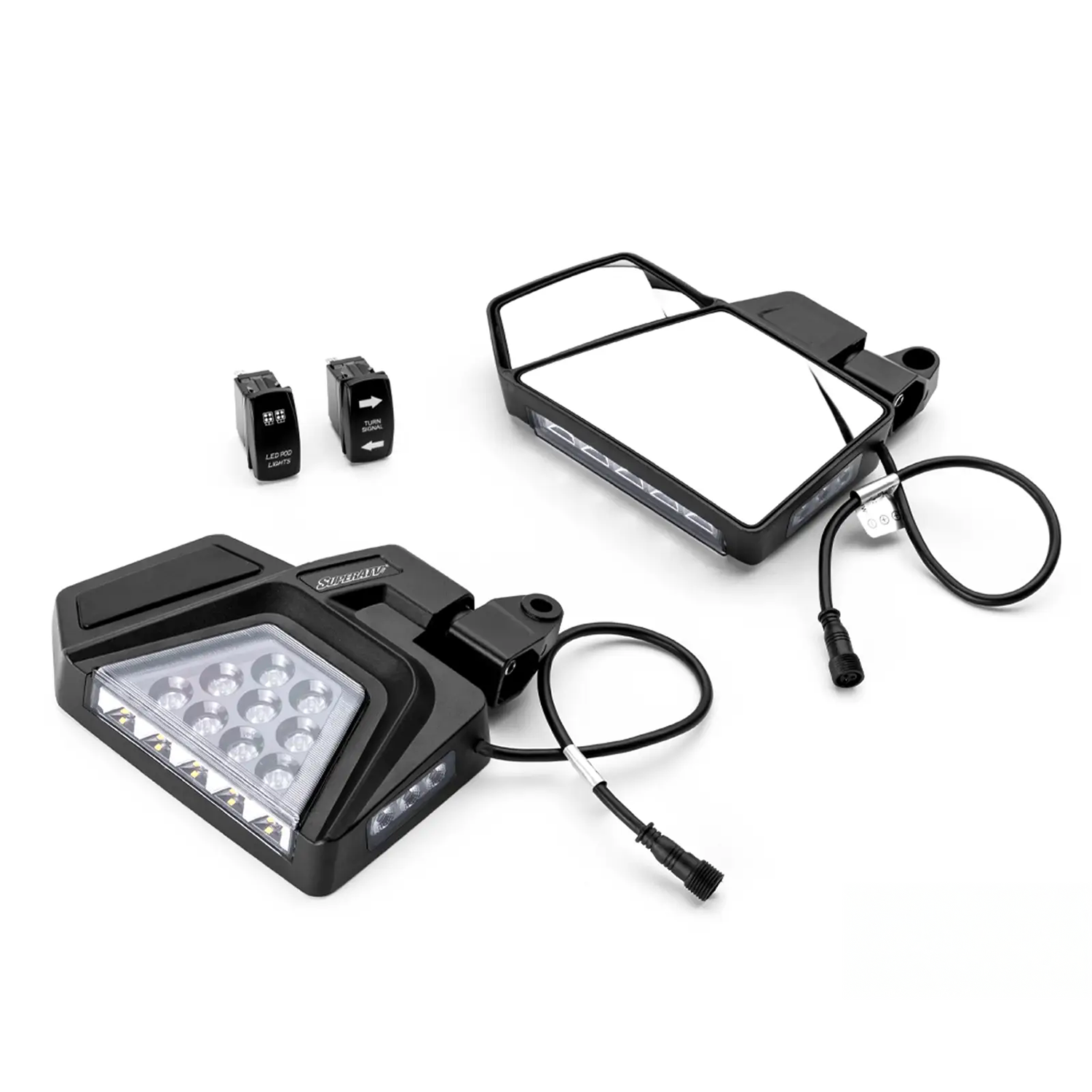 polaris dual section led side view mirrors 1