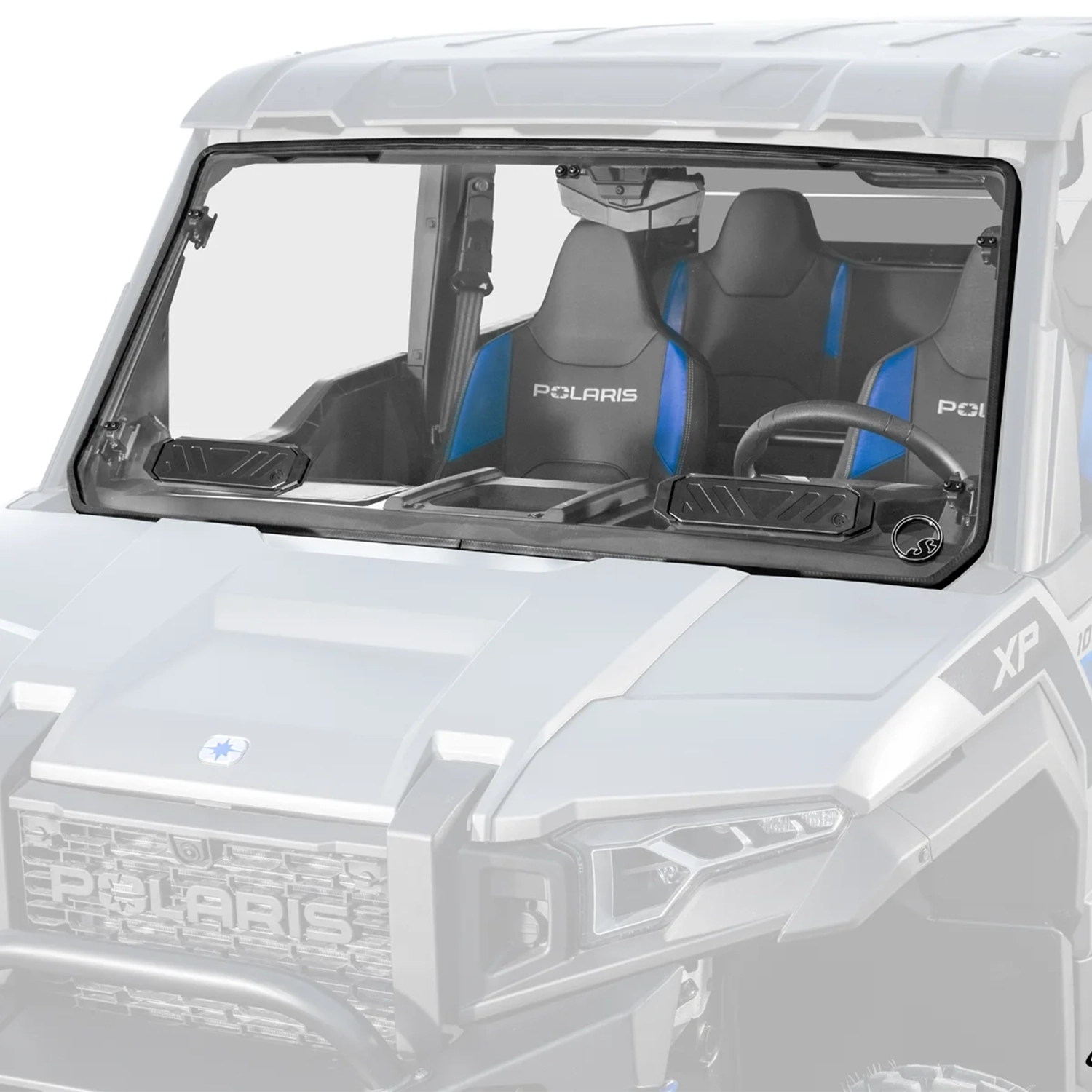 superatv polaris xpedition vented full windshield 7