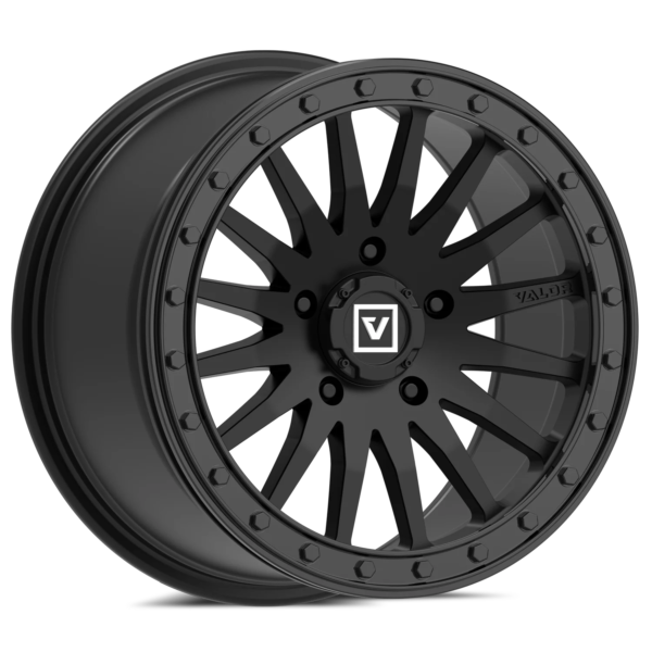 v06 beadlock utv wheel satin black 1