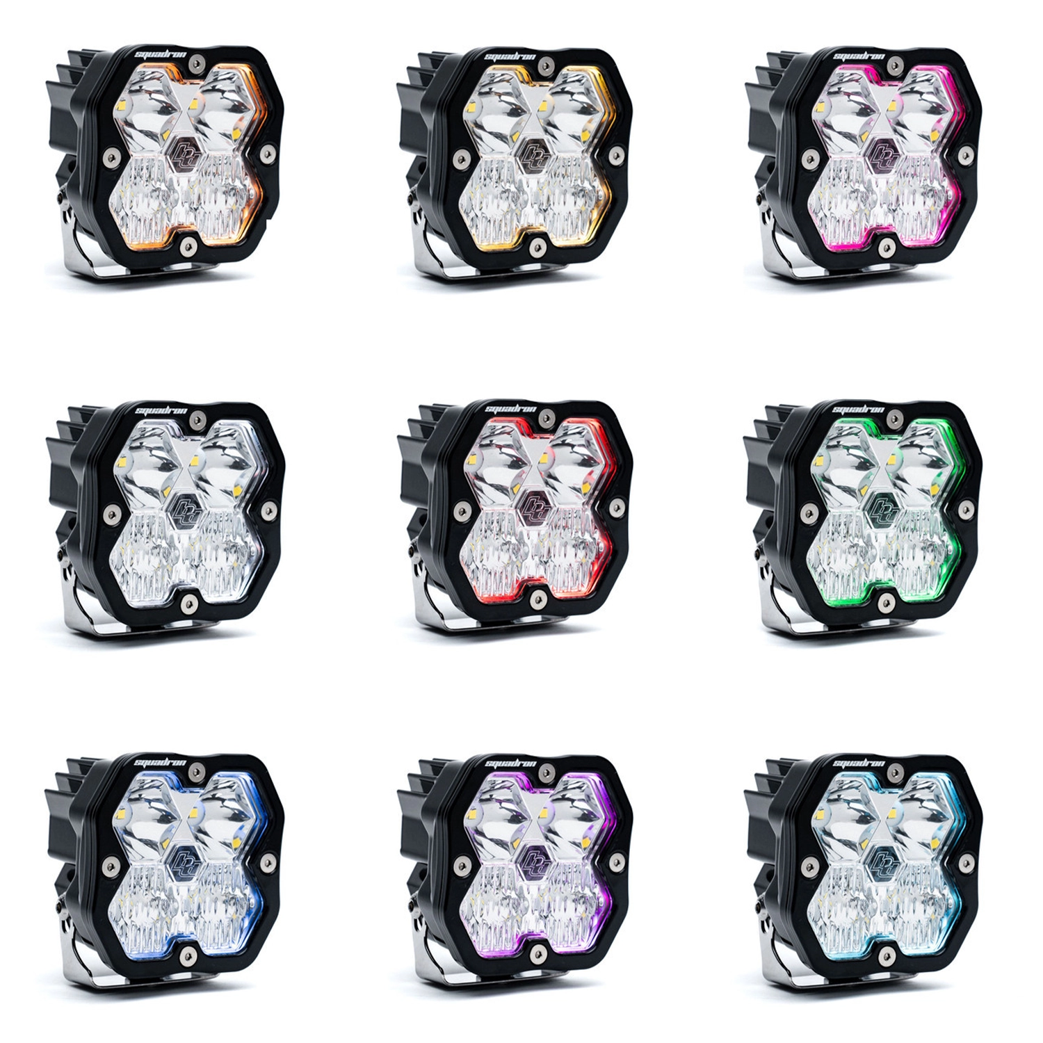 baja designs squadron 2 0 sport black led auxiliary light pod pair universal