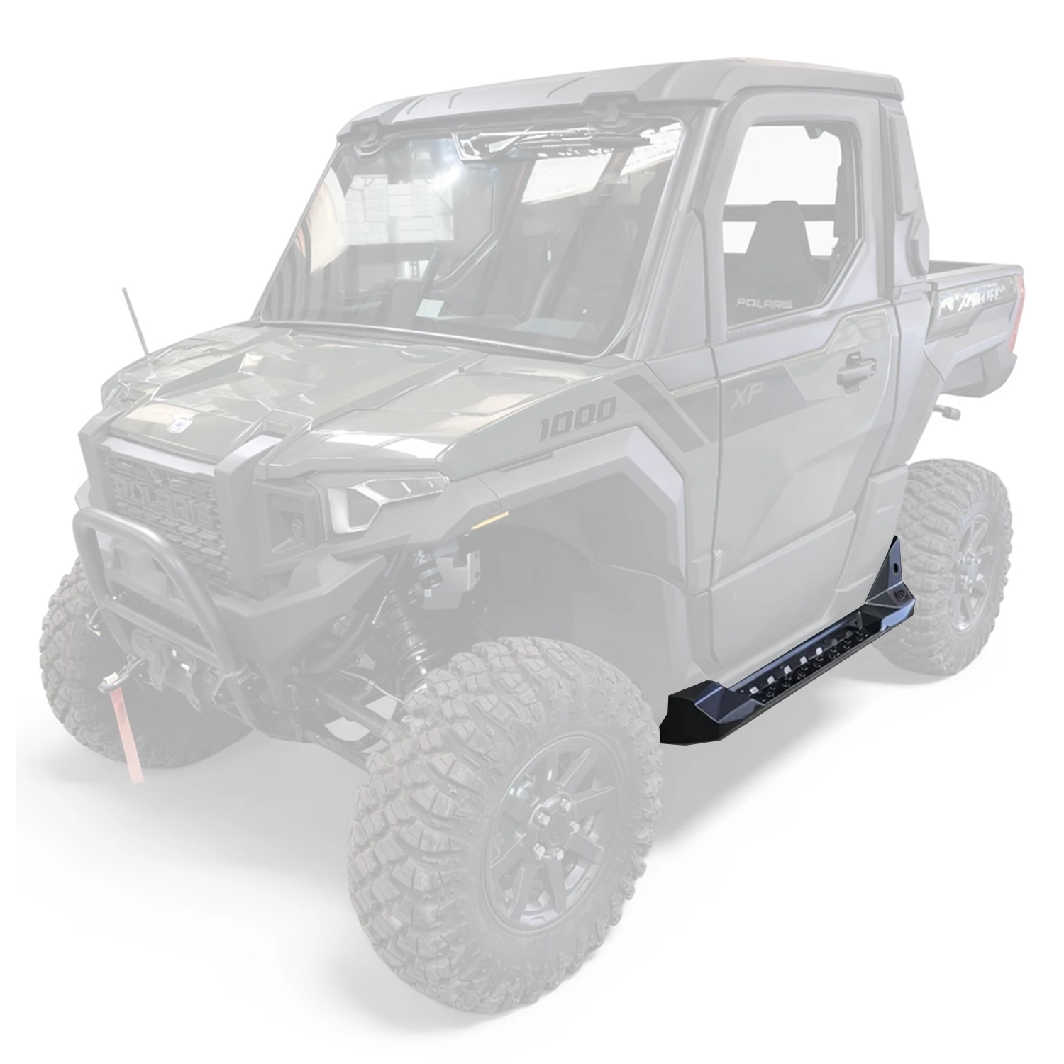 polaris xpedition 2 seater side step rock rails elektric offroad