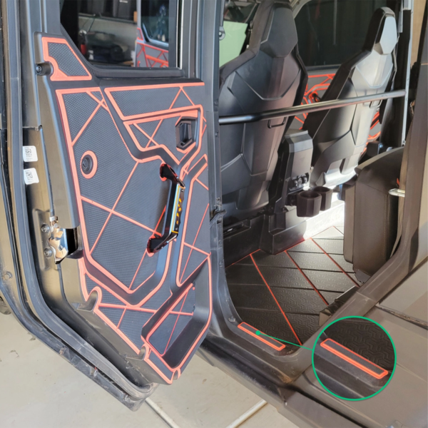 sc wake polaris xpedition 2 seat door liners dash kit oem 4