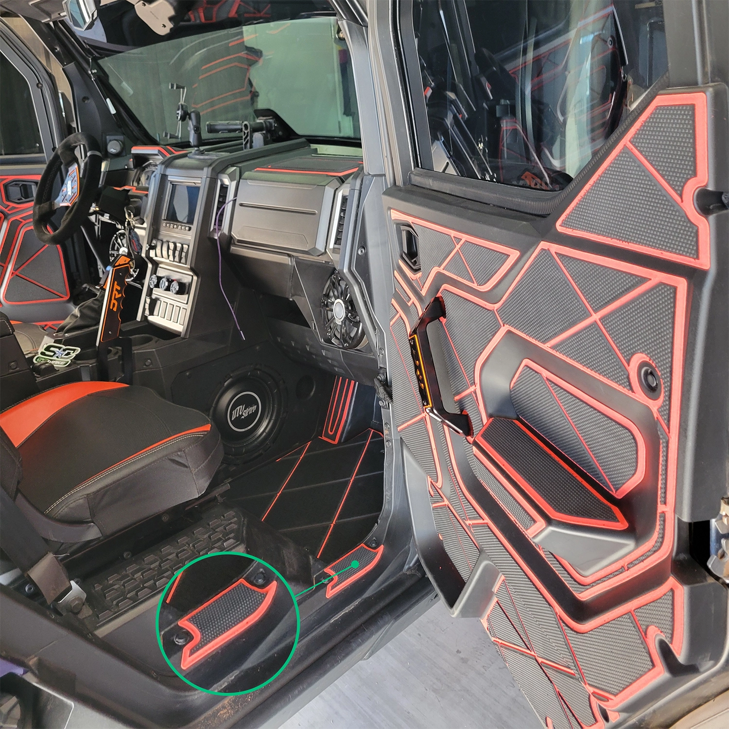 sc wake polaris xpedition 4 seat door liners dash kit oem 1