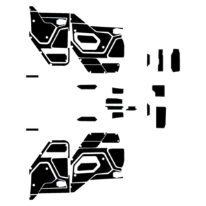 sc wake polaris xpedition 4 seat door liners dash kit oem black