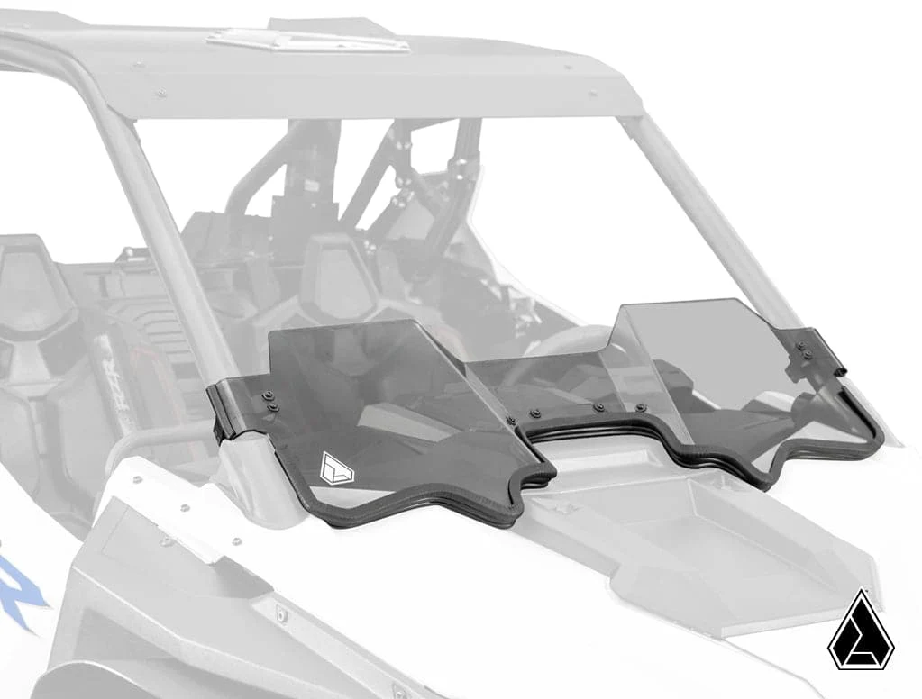 assault industries half windshield fits polaris rzr pro xp pro r turbo r 1