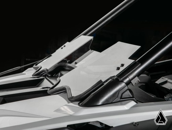 assault industries half windshield fits polaris rzr pro xp pro r turbo r 4