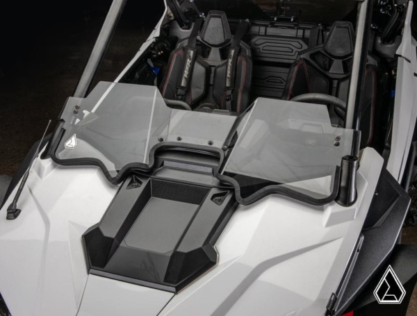 assault industries half windshield fits polaris rzr pro xp pro r turbo r 5