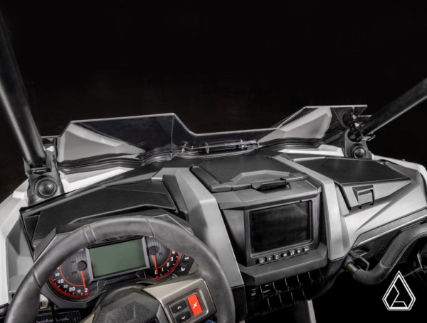 assault industries half windshield fits polaris rzr pro xp pro r turbo r 6