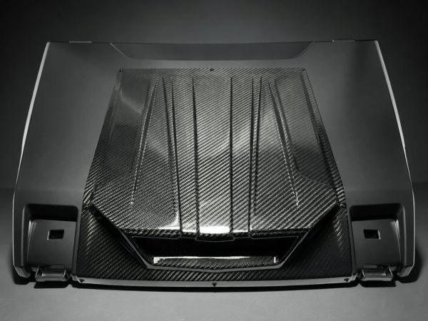 fourwerx carbon polaris xpedition carbon fiber hood scoop 1