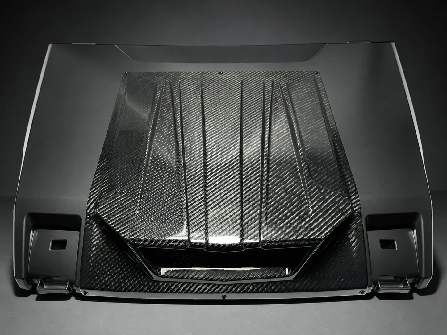 fourwerx carbon polaris xpedition carbon fiber hood scoop 1
